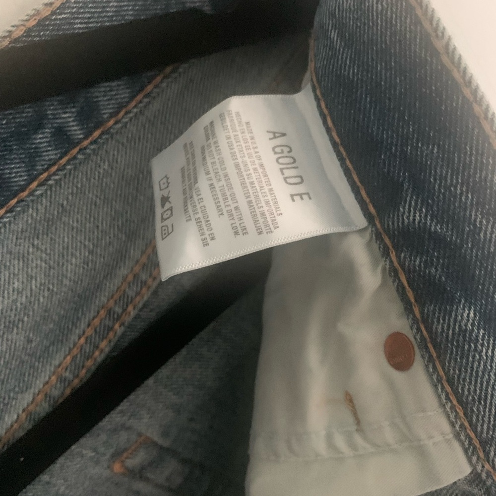 AGOLDE Lana Mid Rise Vintage Straight Jeans - Riptide - NWT! - Picture 8 of 9